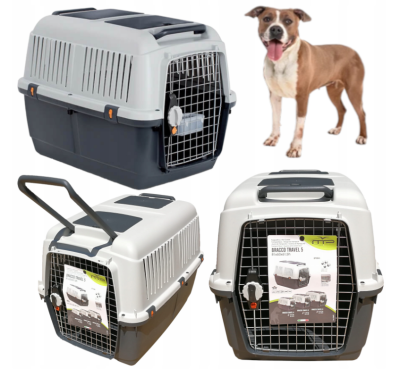 Transporter Lotniczy Dla Psa Shar Pei Cocker Spaniel Amstaff BRACCO Rozm. 5 81x60x61cm IATA