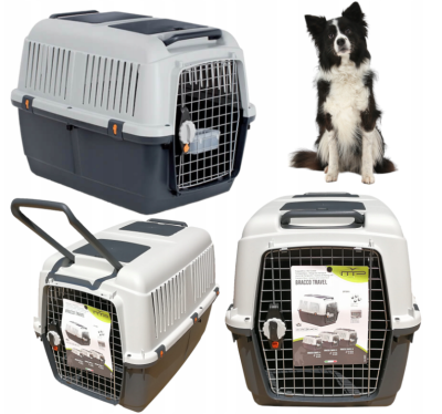 Transporter Lotniczy Dla Dużego Psa Border Collie Labrador Akita Inu BRACCO Rozm. 6 92x64x67,5cm IATA