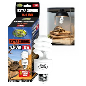REPTILE NOVA 15.0 13W Żarówka UVB do Terrarium EXTRA STRONG