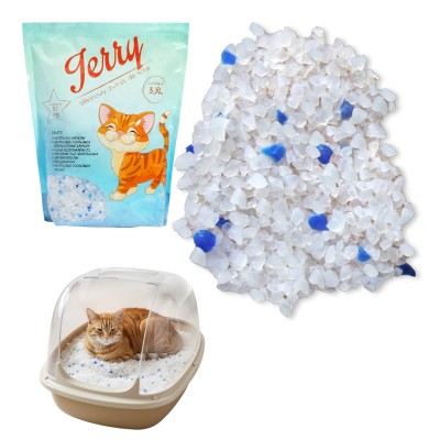 Żwirek Silikonowy Dla Kota 3,8L Jerry