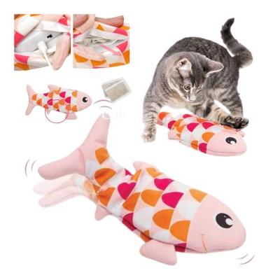 Catit Groovy Fish Interaktywna Zabawka dla Kotów Skacząca Ryba Różowa