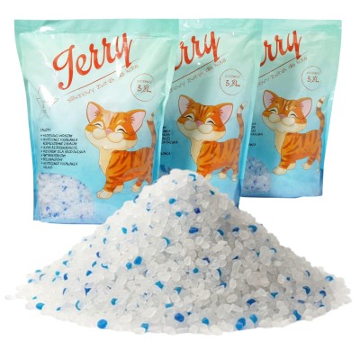 Żwirek silikonowy dla kota  JERRY 16x3,8L pakiet 60,8L