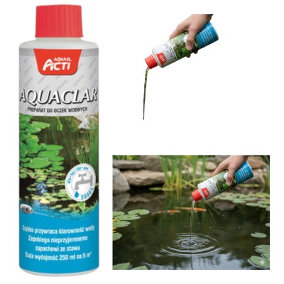 AQUAEL ACTI POND AQUACLAR 250ml PREPARAT KLARUJACY WODĘ