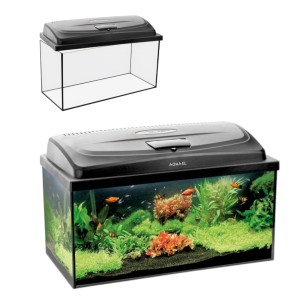 AQUAEL Classic Box 80 2.0 Zestaw Akwarystyczny AKWARIUM PROSTE 80x35x40cm 112L + Pokrywa 14W Day&Night