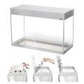 AQUAEL GLOSSY 260L 120x40x63 Zestaw Akwarium Białe Day&amp;Night