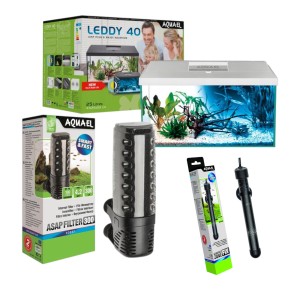 Zestaw Akwarium AQUAEL Leddy Set 40 2.0 DAY&NIGHT 40x25x25cm 25L Biały