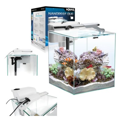 AQUAEL Nano Reef 2.0 49l BIAŁE Akwarium Morskie Zestaw 35x35x40cm