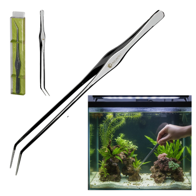 Aquario AquaPro Pęseta Zagięta Curved Tweezer 25cm