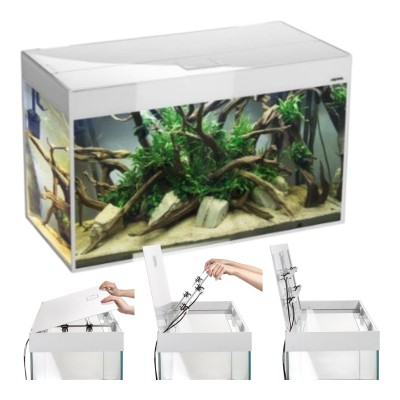 AQUAEL GLOSSY ST 100 Akwarium Białe 215L 100x40x63cm