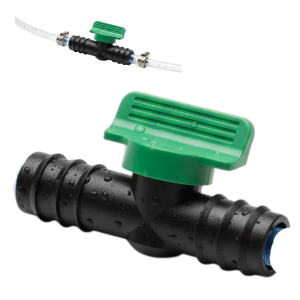 Zawór kulowy na wąż 12/16mm do filtra akwarium