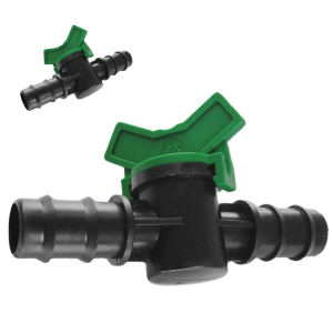 Zawór kulowy z redukcją na wąż 12/16mm na 16/22mm do filtra akwarium