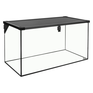 Diversa Terrarium Szklane 60x30x35cm 5mm z Wysuwaną Siatką Wentylacyjną
