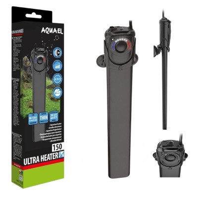 Aquael Ultra Heater 150W D&amp;N Nietłukąca Grzałka Do Akwarium 90-150l 2 TRYBY PRACY