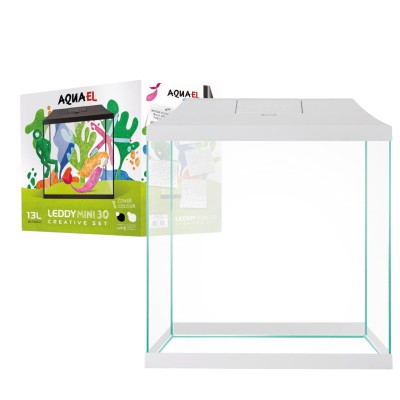AQUAEL LEDDY MINI CREATIVE SET 30 Zestaw Akwariowy BIAŁY