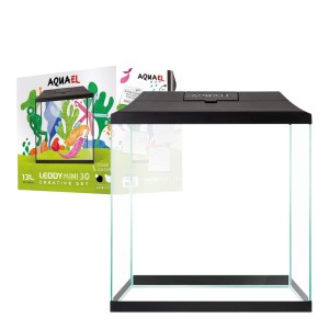 AQUAEL LEDDY MINI CREATIVE SET 30 Zestaw Akwariowy CZARNY 12,6l
