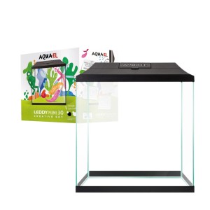AQUAEL LEDDY MINI CREATIVE SET 35 Zestaw Akwariowy CZARNY 19l