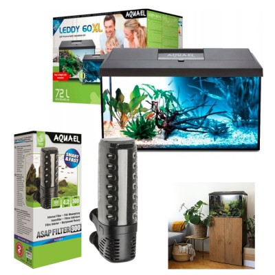 AQUAEL LEDDY SET 60 XL Day&amp;Night Zestaw 72L