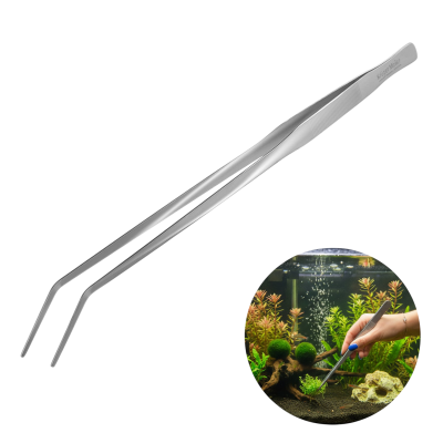 Kruger Meier Pflanzenpinzette Verbogen Pęseta Zagięta Do Akwarium 48cm