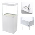 AQUAEL OPTI SET 130L 60x40x60cm Zestaw Akwarium 2x10W LED + SZAFKA BIAŁY