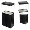 AQUAEL OPTI SET 130L 60x40x60cm Zestaw Akwarium 2x10W LED + SZAFKA CZARNY
