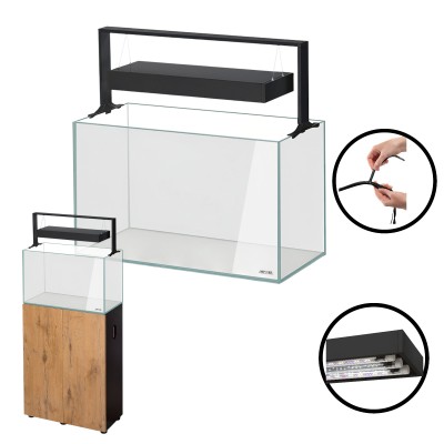 AQUAEL ULTRASCAPE 243L Zestaw z Oświetleniem Forest Set + SZAFKA