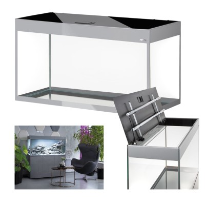 AQUAEL GLOSSY ST 120 Akwarium Szare 260L 120x40x63cm Zestaw Safe Tank Day&amp;Night