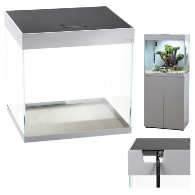 AQUAEL OPTI SET 130L 60x40x60cm Zestaw Akwarium 2x10W LED SZARY