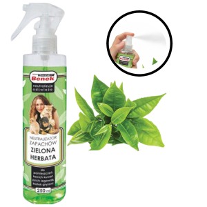 Super BENEK Neutralizator Zapachów Oświeżacz Powietrza Spray Zielona Herbata 250ml
