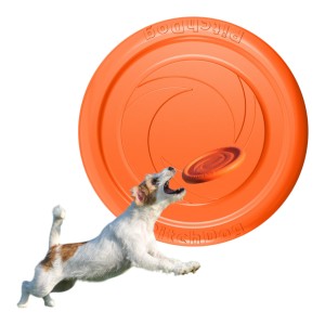 PitchDog Latający Dysk Aportowania dla Psa Zabawka 24cm Pomarańczowa 62474