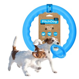 PitchDog Ringo Pierścień do Aportowania dla Psa Zabawka 28cm Niebieska 62382