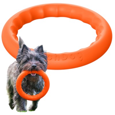 PitchDog Ringo Pierścień do Aportowania dla Psa Zabawka 28cm Pomarańczowa