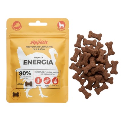 Comfy Przysmak Funkcyjny Smaczki Treserki dla Psa Drobiowe 80% Mięsa ENERGIA 70g
