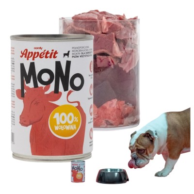 Comfy Apetit Monobiałkowa Karma Mokra dla Psa Wołowina 400g