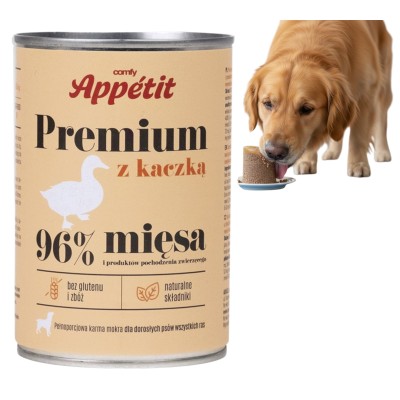 Comfy Apetit Premium Smakowita Karma Mokra dla Psa z Kaczką 400g