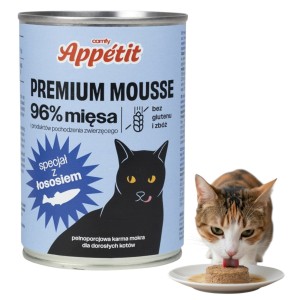 Comfy Premium Mousse Karma Mokra dla Kota z Łososiem 400g