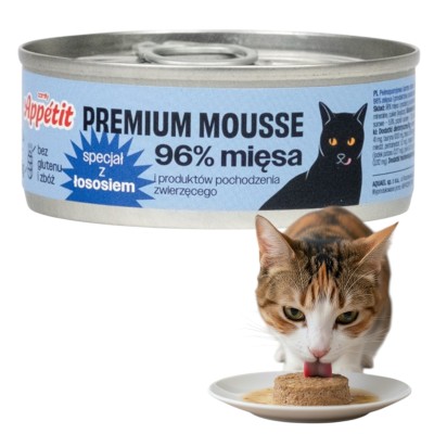 Comfy Premium Mousse Karma Mokra dla Kota z Łososiem 85g