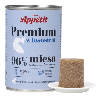 Comfy Apetit Premium Smakowita Karma Mokra dla Psa z Łososiem 400g