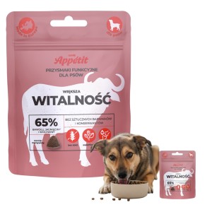 Comfy Przysmak Funkcyjny Smaczki Treserki dla Psa Bawół, Jagnięcina i Wołowina 65% Mięsa WITALNOŚĆ 70g