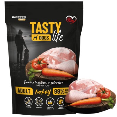 Tasty Dogs Life Mokra Karma Dla Psów Indyk 500g