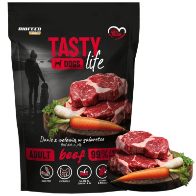 Tasty Dogs Life Mokra Karma Dla Psów Wołowina 500g