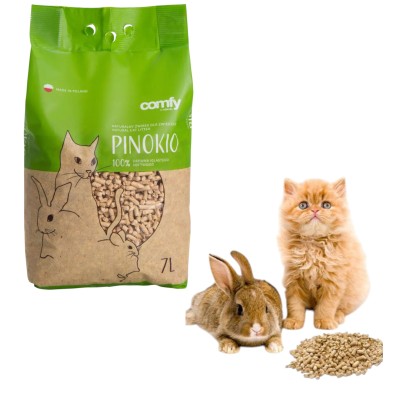 COMFY PINOKIO Żwirek Drewniany Kota Królika 7l
