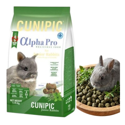 Cunipic Alpha Pro Junior Rabbit Light Lekki Pokarm dla Młodych Królików 1,75kg