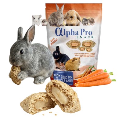 Cunipic Alpha Pro Snack Carrot Przekąska dla Królików Kawii Szynszyli 50g