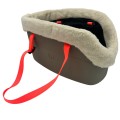 Ferplast With Me Winter Transporter dla Zwierząt TORBA Psa Kota Królika BRĄZOWY 21,5x43,5x27cm z OCIEPLACZEM Pomarańcz