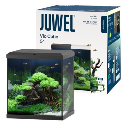 Juwel Vio Akwarium Zestaw Cube 54L Czarne 41×36×47cm