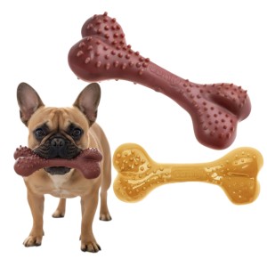 Ecomfy Wytrzymała Zabawka dla Psa do Żucia DENTAL BONE MEATY MIX 8,5cm