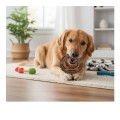 Ecomfy Wytrzymała Zabawka dla Psa WOODY RING Aport Ringo 13cm