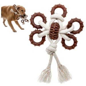 Ecomfy Wytrzymała Zabawka dla Psa DENTAL TOOTHER ECO WOODY MOTYL 20cm