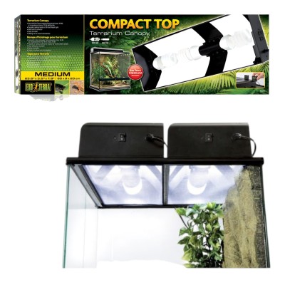 EXO TERRA COMPACT TOP MEDIUM OPRAWA OŚWIETLENIOWA 60X9X20cm