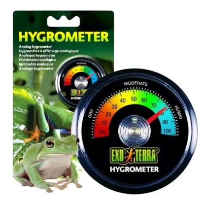 HIGROMETR Okrągły Precyzyjny Hydrometr do Terrarium Dokładny Analogowy 5cm